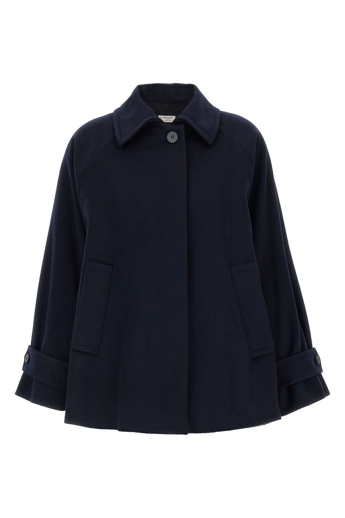 ALBERTO BIANI 38 virgin wool caban coat