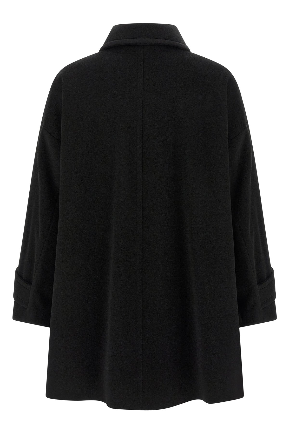 double-breasted wool caban