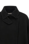 double-breasted wool caban