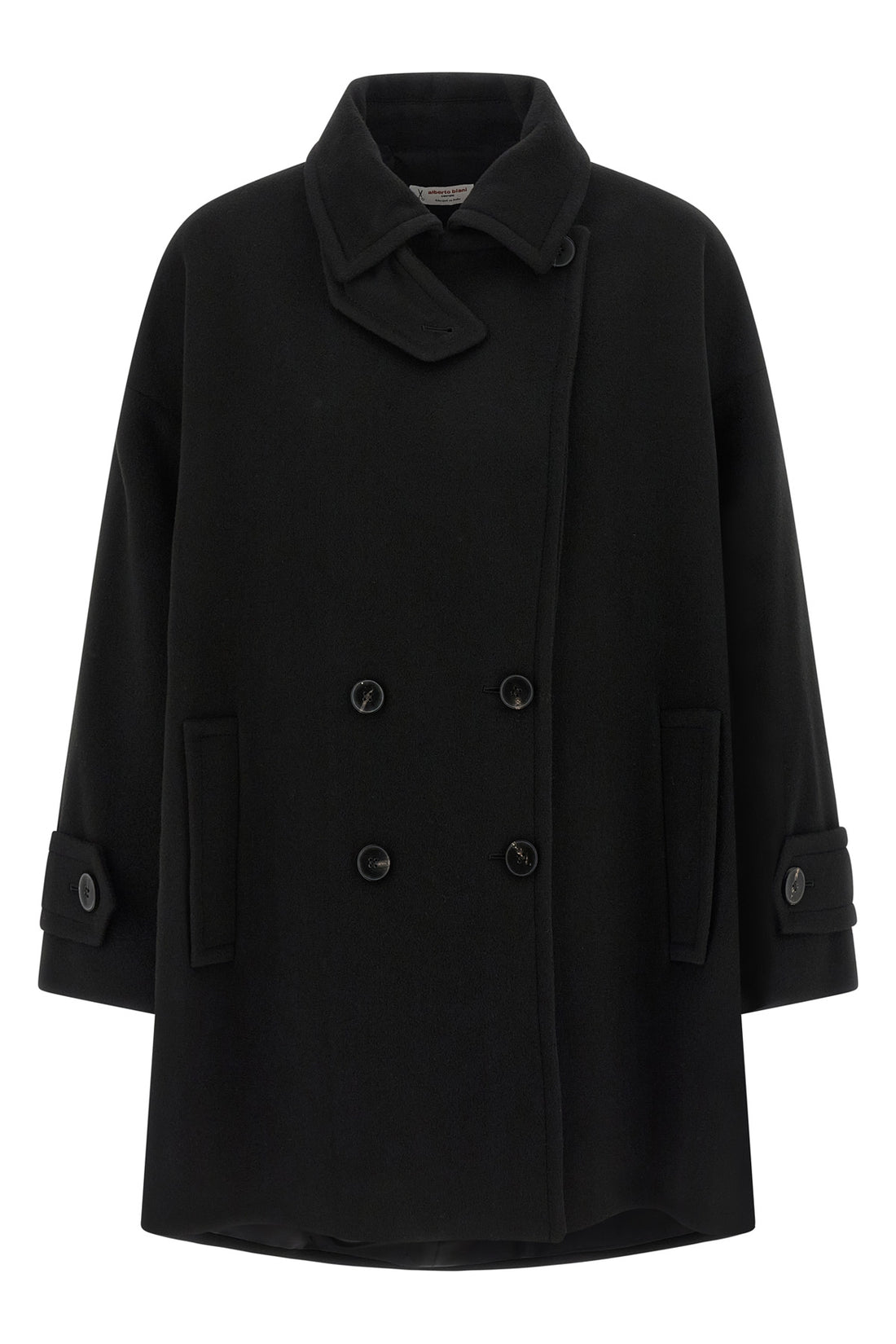 ALBERTO BIANI 38 double-breasted wool caban