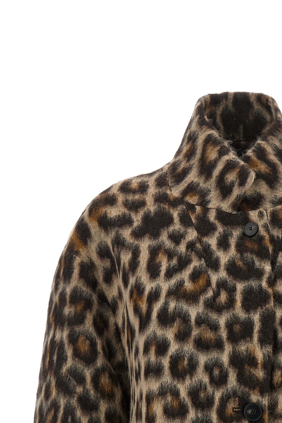 alberto biani oversize caban redefines outerwear volumes through a relaxed and e