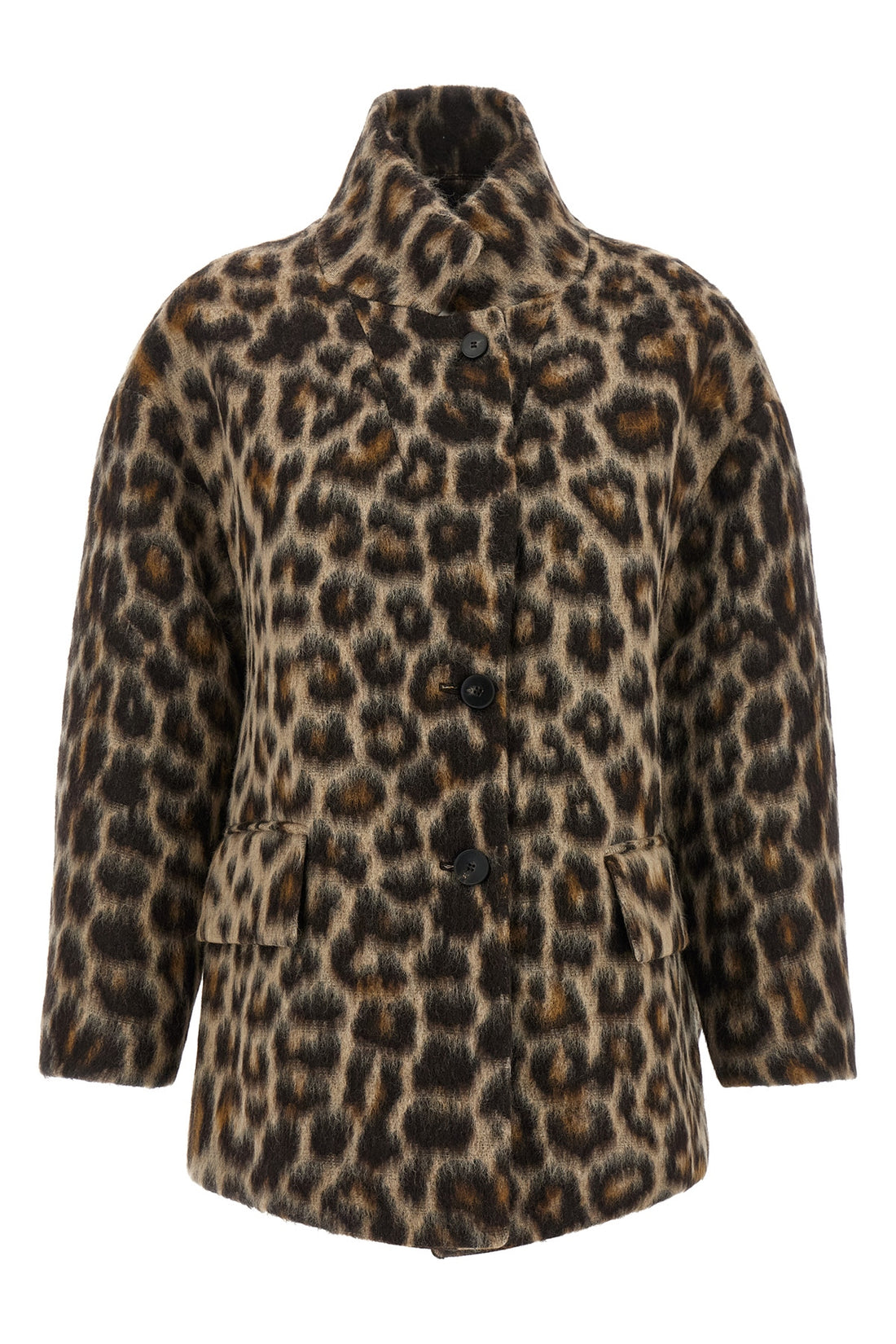 ALBERTO BIANI 40 alberto biani oversize caban redefines outerwear volumes through a relaxed and e