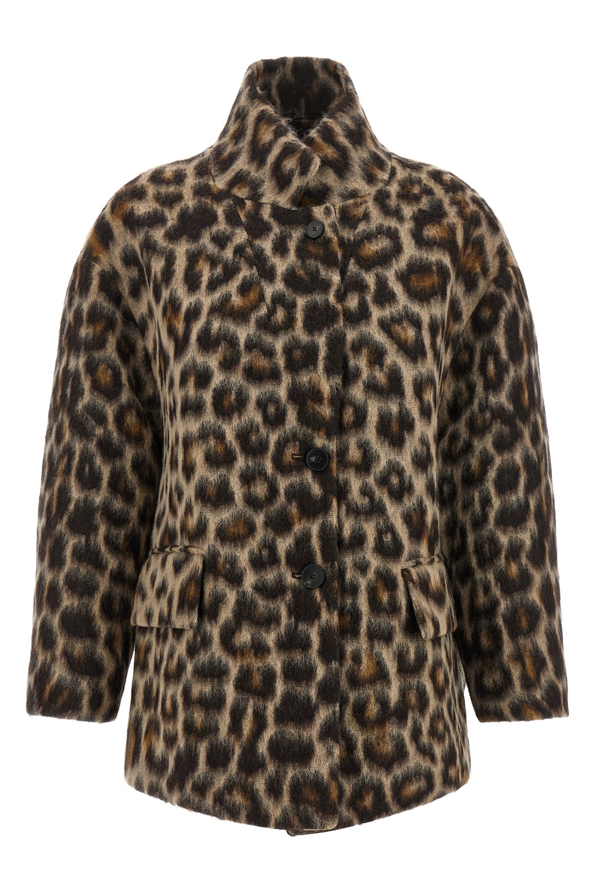 alberto biani oversize caban redefines outerwear volumes through a relaxed and e