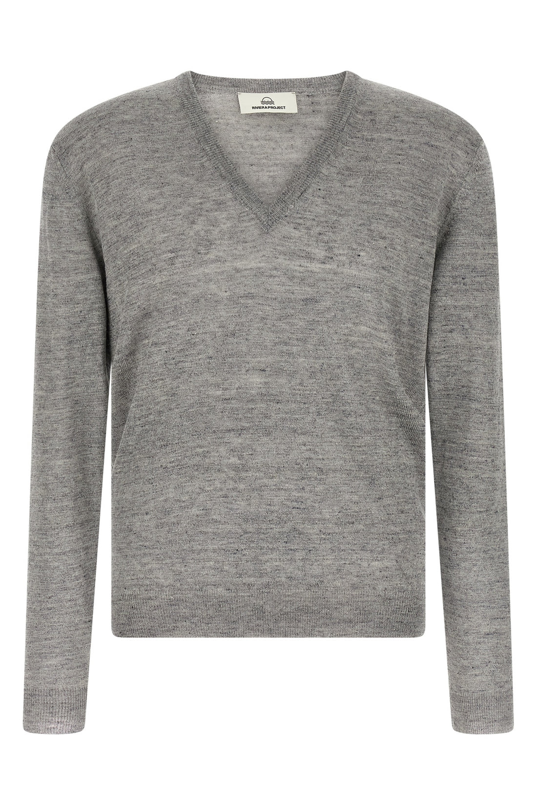 RIVIERA PROJECT L melange sweater in linen and silk blend