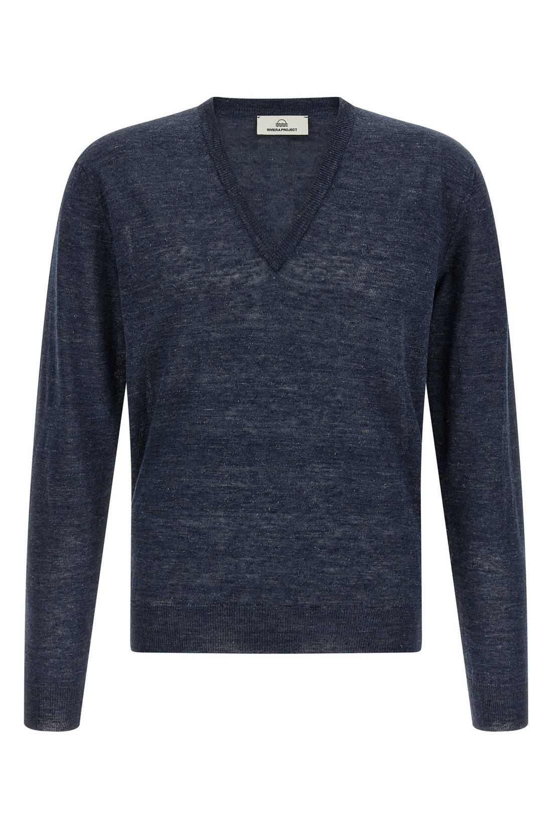 RIVIERA PROJECT L melange sweater in linen and silk blend