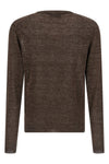 melange sweater in linen and silk blend