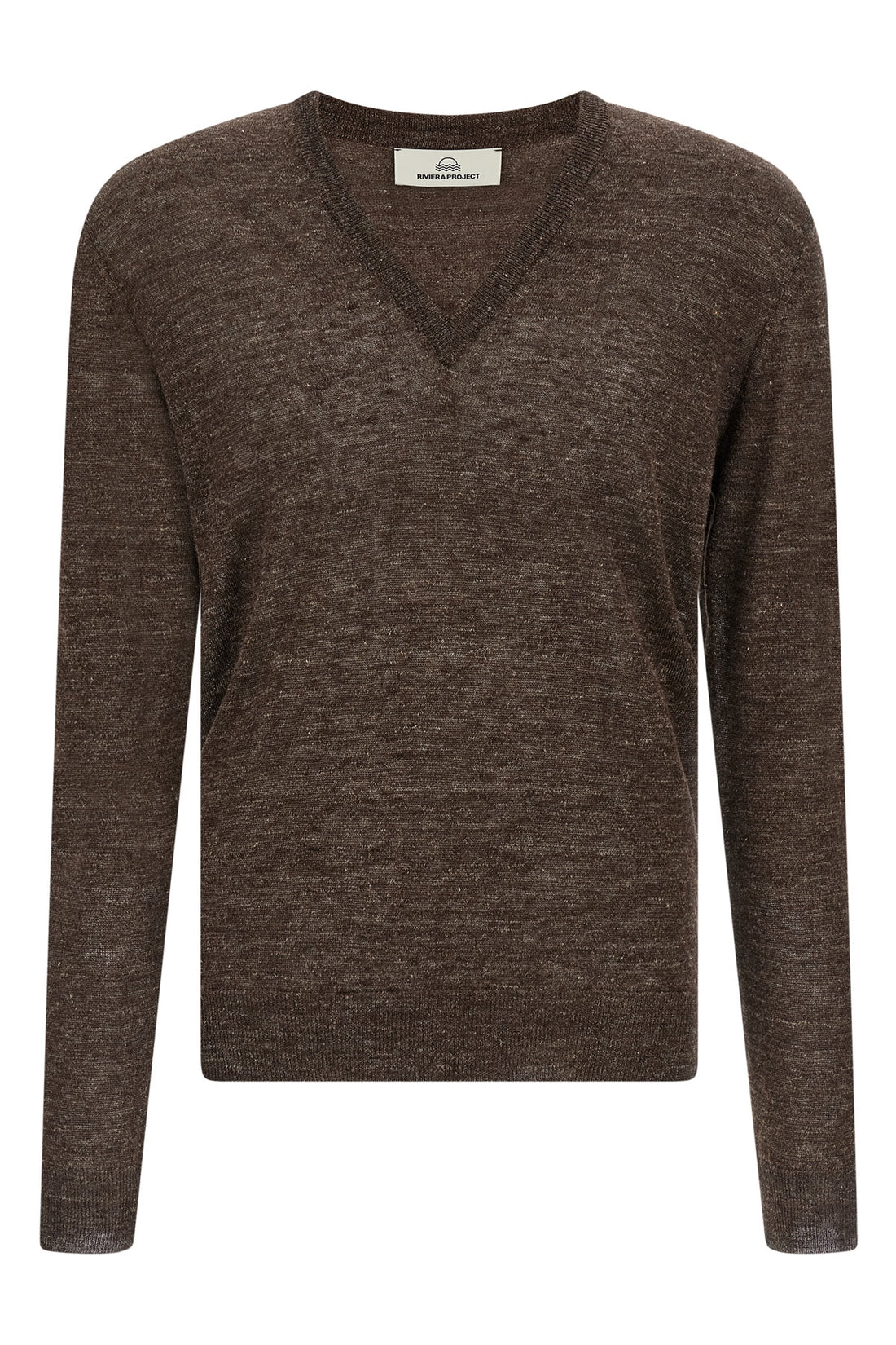 RIVIERA PROJECT L melange sweater in linen and silk blend
