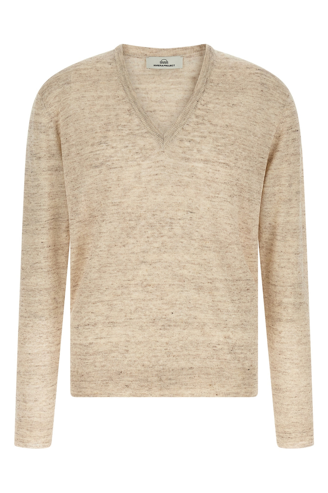 RIVIERA PROJECT L melange sweater in linen and silk blend