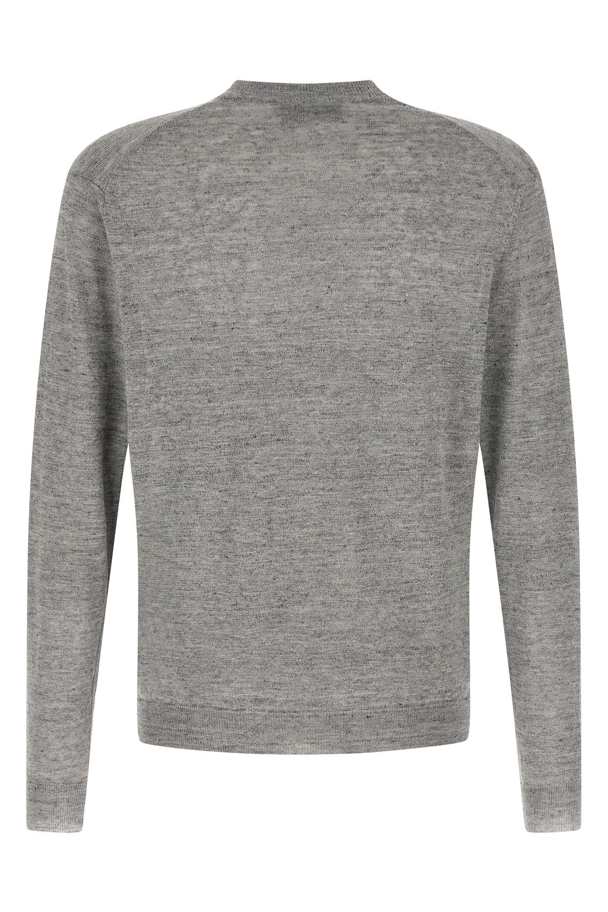melange cardigam in linen and silk blend
