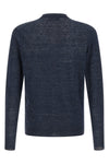 melange cardigam in linen and silk blend