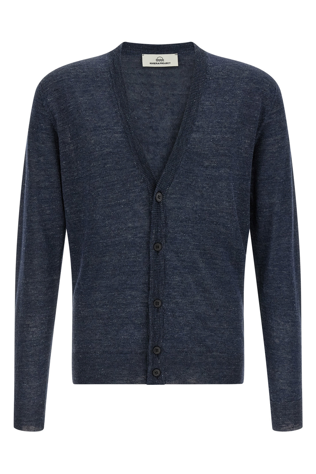 RIVIERA PROJECT L melange cardigam in linen and silk blend