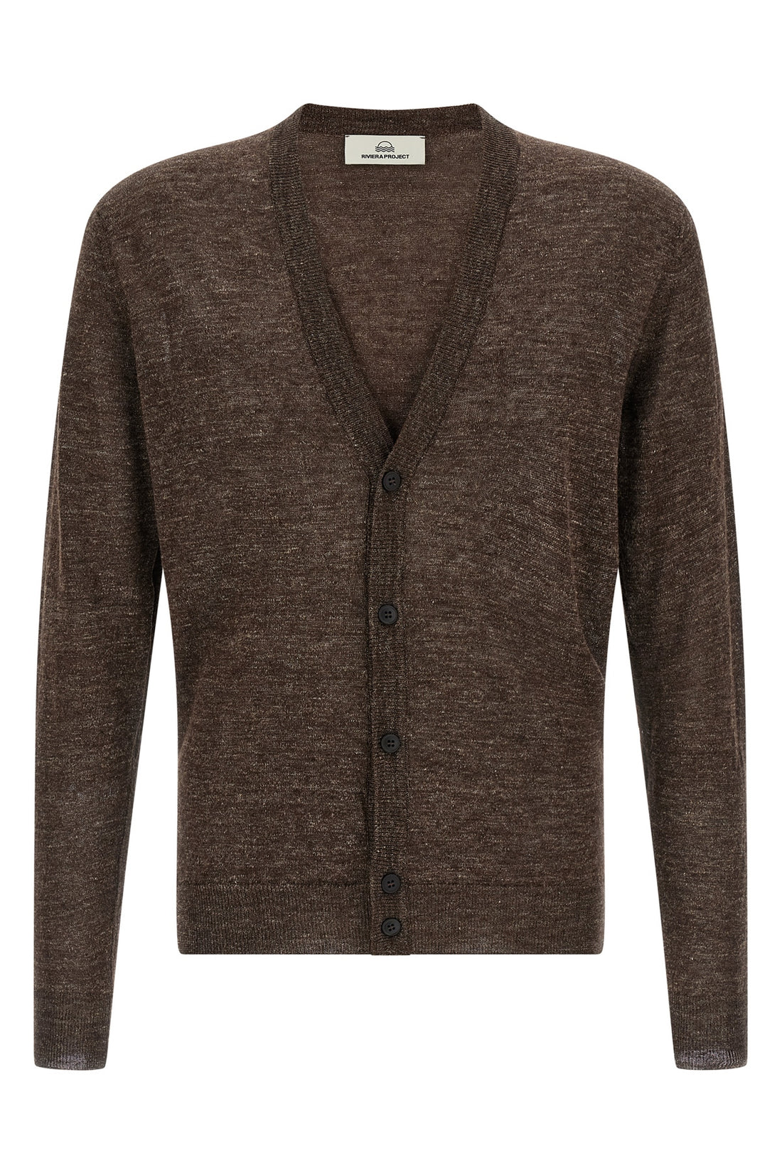 RIVIERA PROJECT L melange cardigan in linen and silk blend