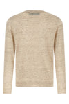 melange cardigan in linen and silk blend