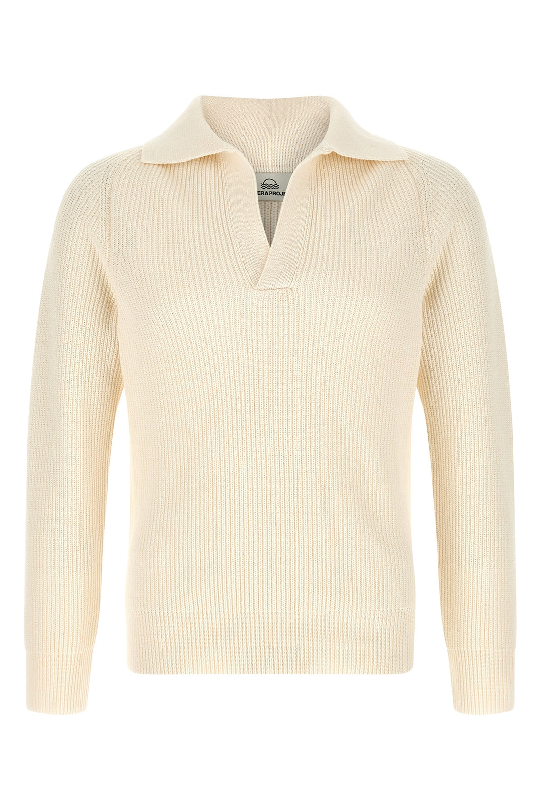 RIVIERA PROJECT L ribbed knit cotton sweater