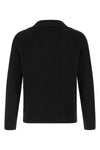 ribbed knit cotton sweater