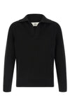 ribbed knit cotton sweater