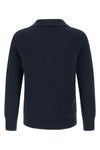 ribbed knit cotton sweater