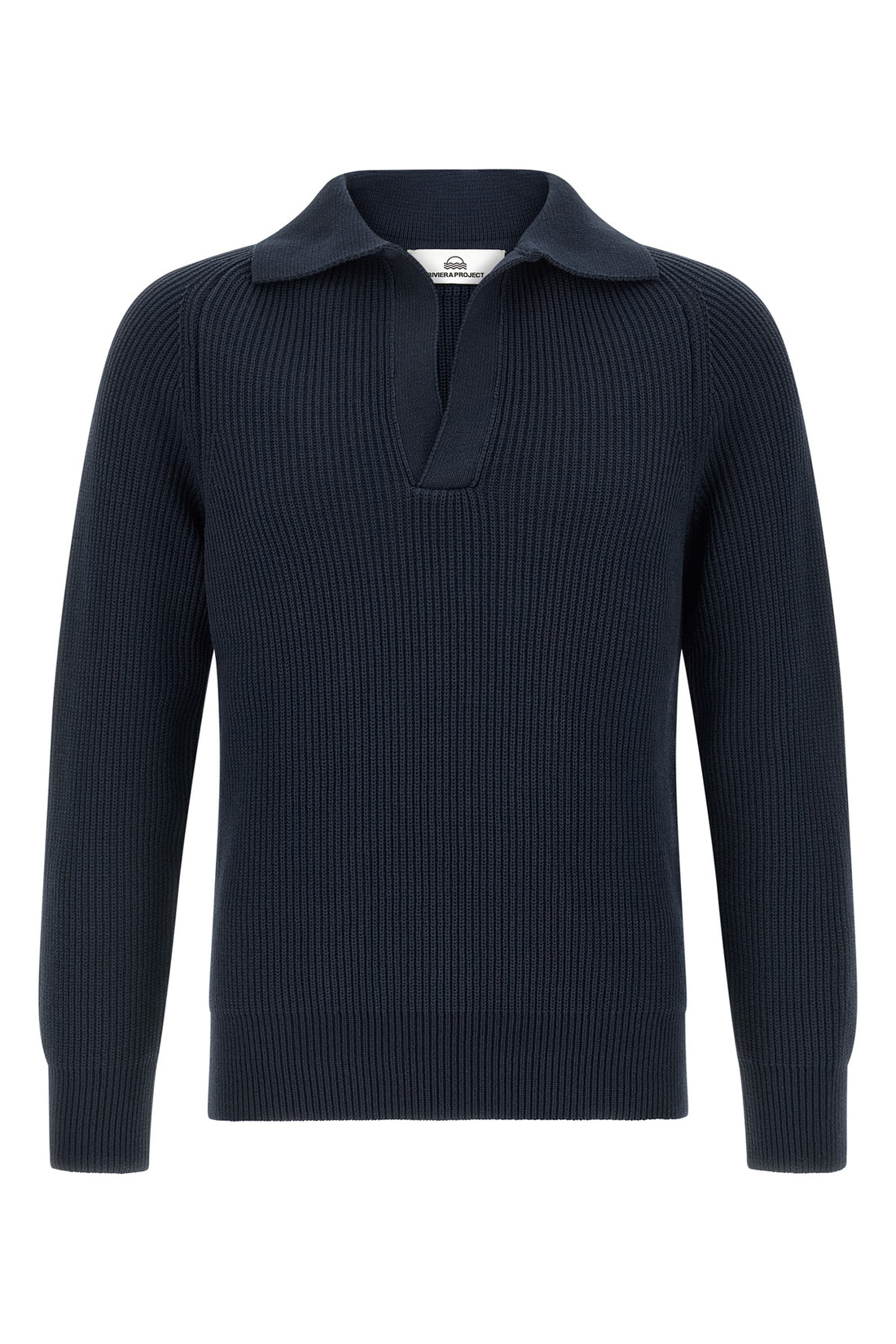 RIVIERA PROJECT L ribbed knit cotton sweater