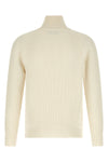 ribbed knit cotton sweater