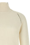ribbed knit cotton sweater