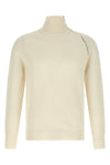 ribbed knit cotton sweater