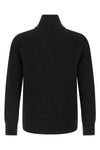 ribbed knit cotton sweater