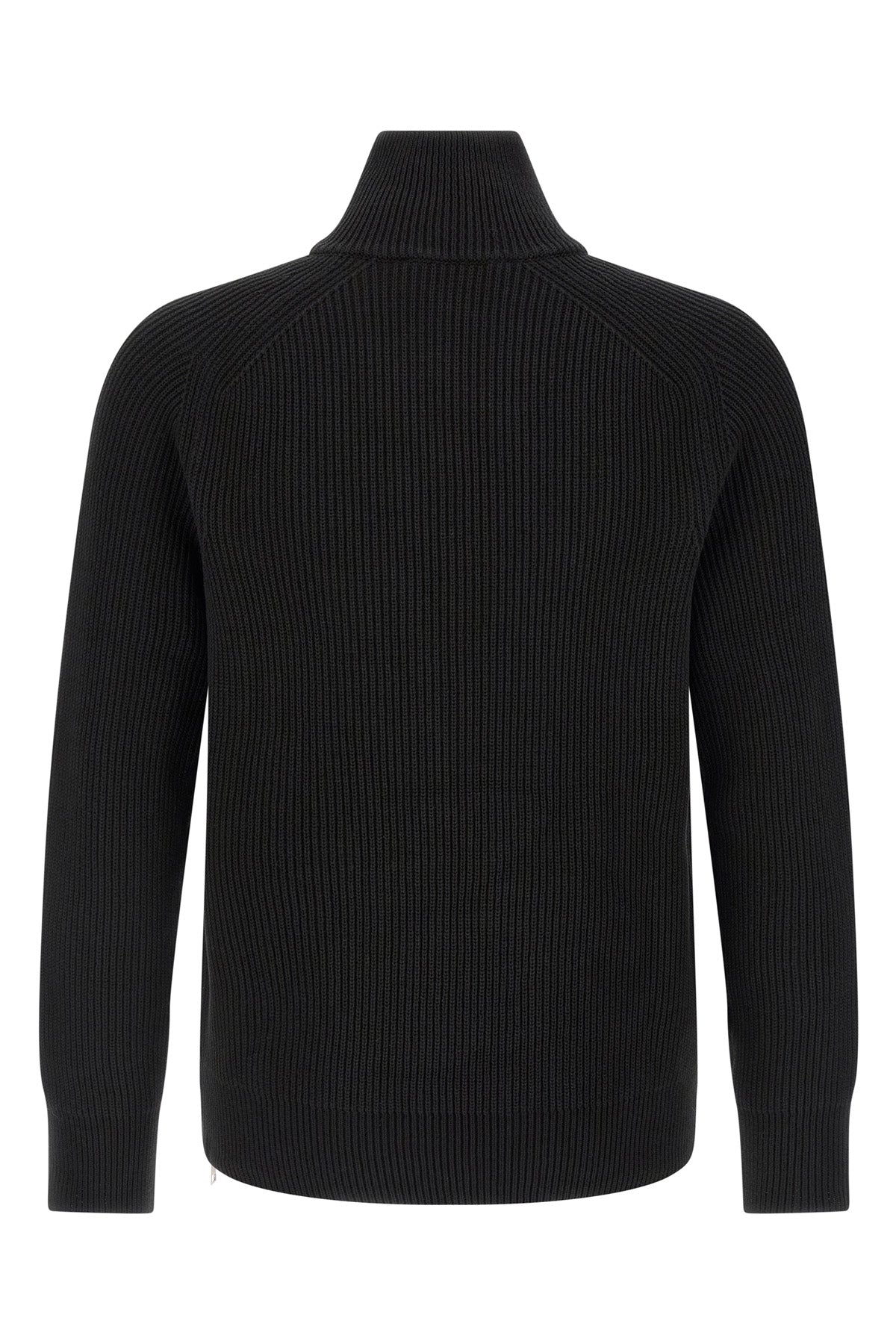 ribbed knit cotton sweater
