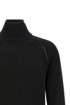 ribbed knit cotton sweater
