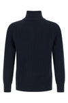 ribbed knit cotton sweater