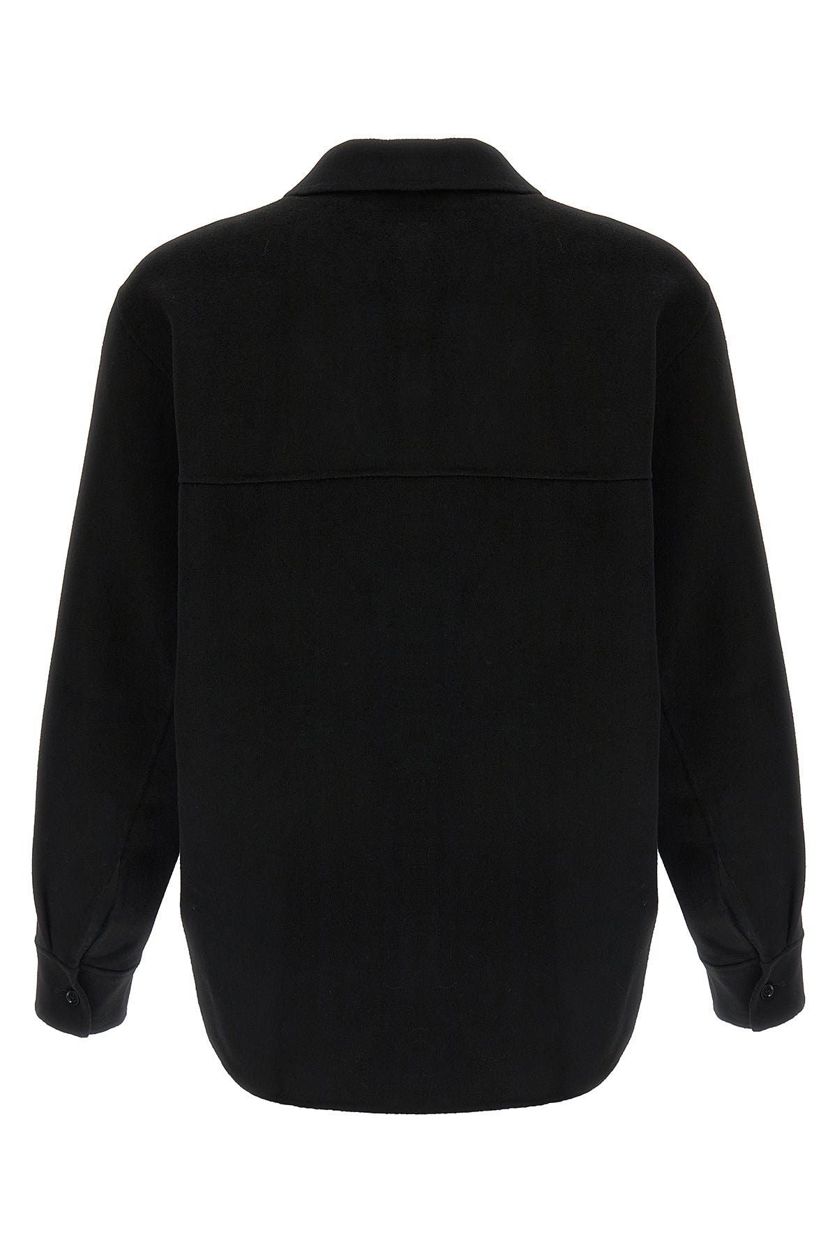 lenny shirt in double face virgin wool and cashmere fabric