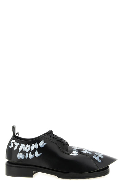 comme des garçons homme plus lace-up shoes