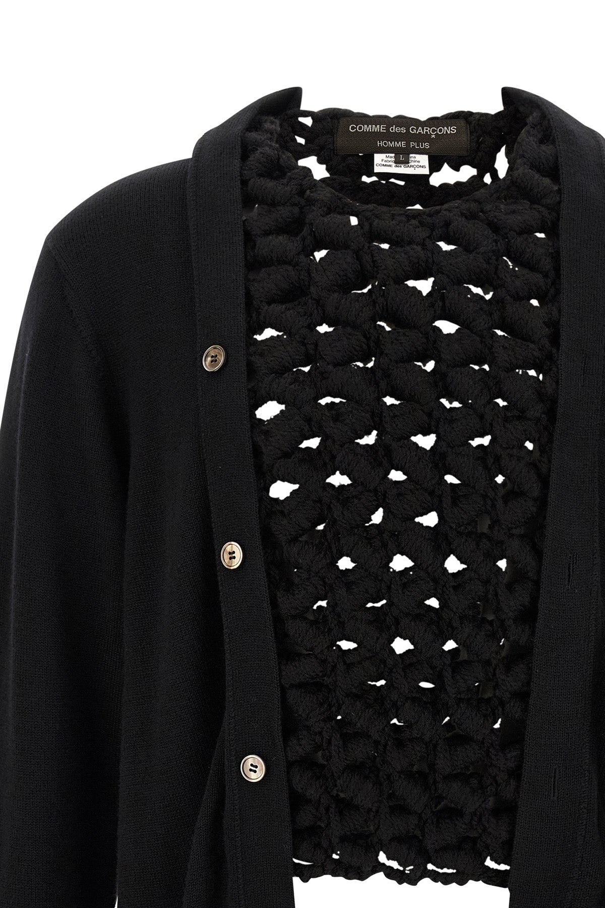 the comme des garçons homme plus cardigan