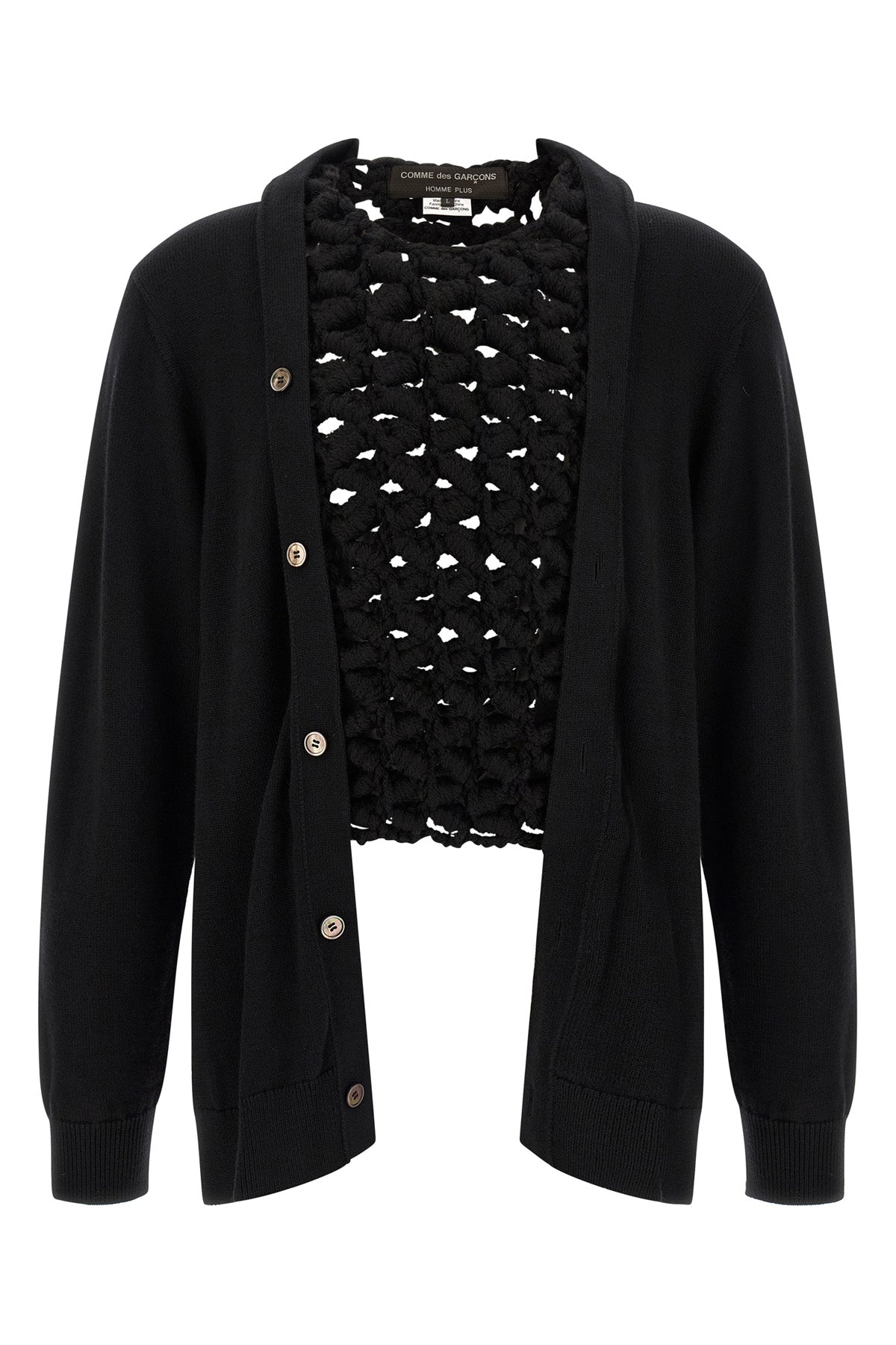 the comme des garçons homme plus cardigan