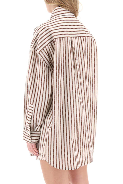 striped maxi shirt