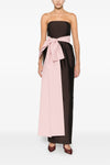 long lina taffeta dress