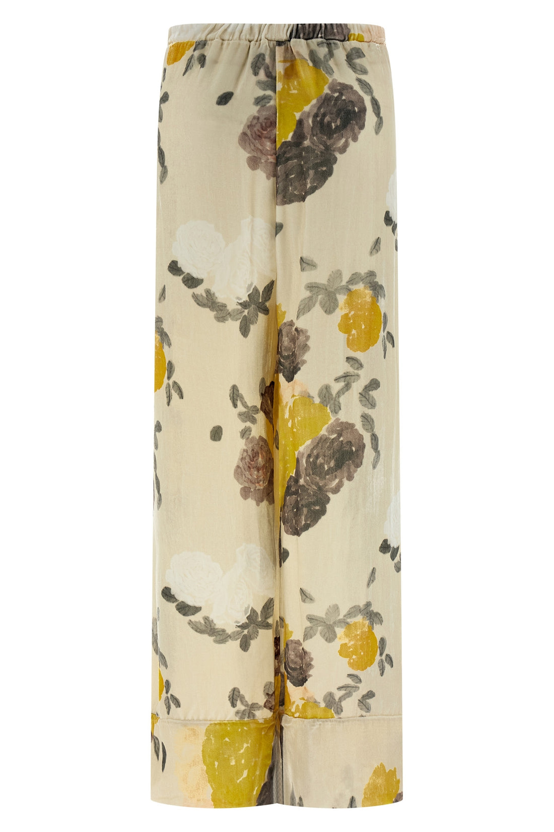 BERNADETTE 38 hand-drawn louis velvet pants in pink print pajama