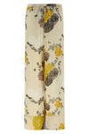 hand-drawn louis velvet pants in pink print pajama