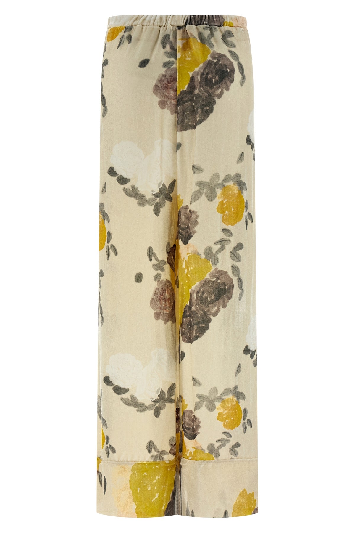 hand-drawn louis velvet pants in pink print pajama
