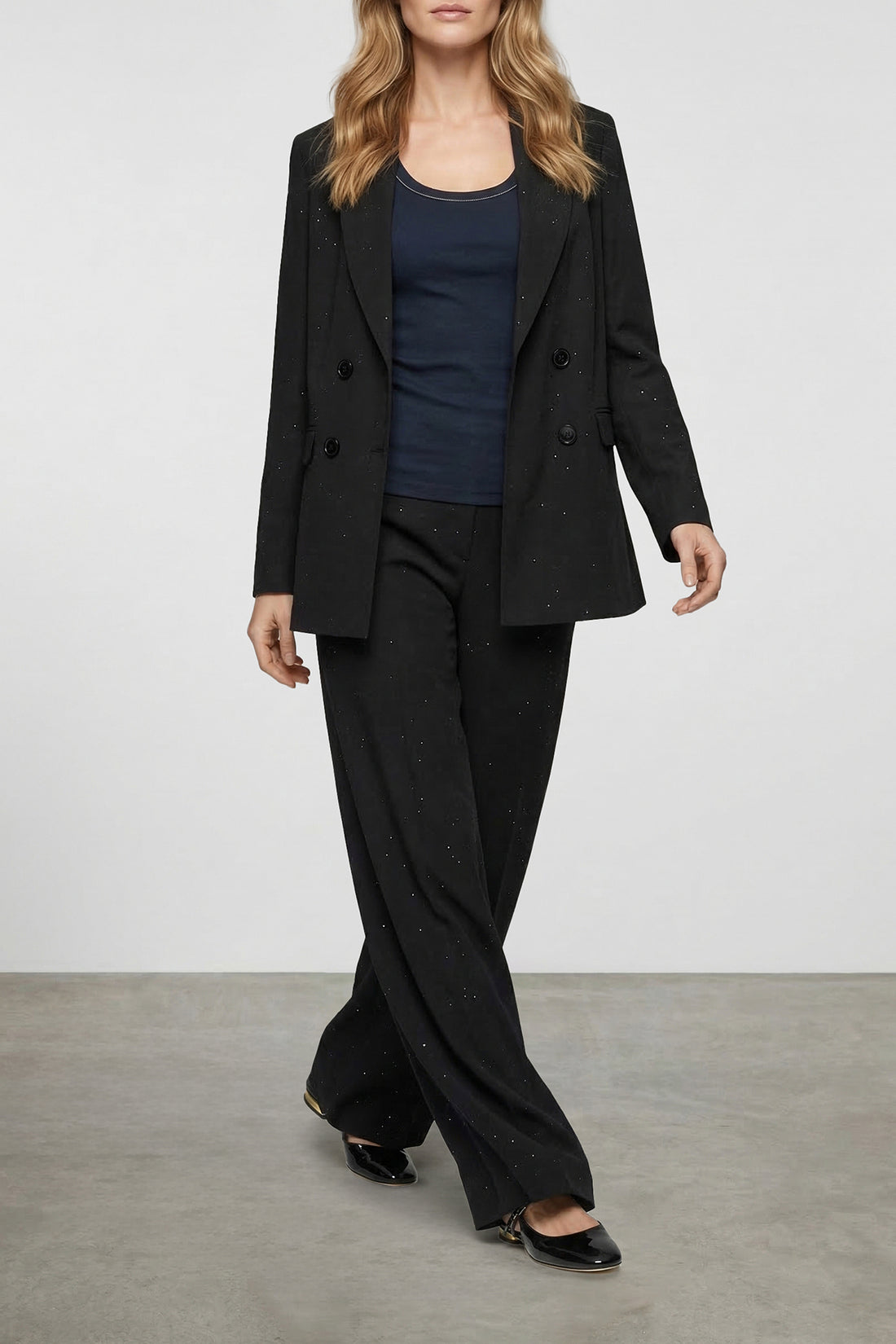 HERNO 38 viscose and linen blend pants
