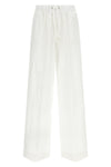 broderie anglaise cotton pants