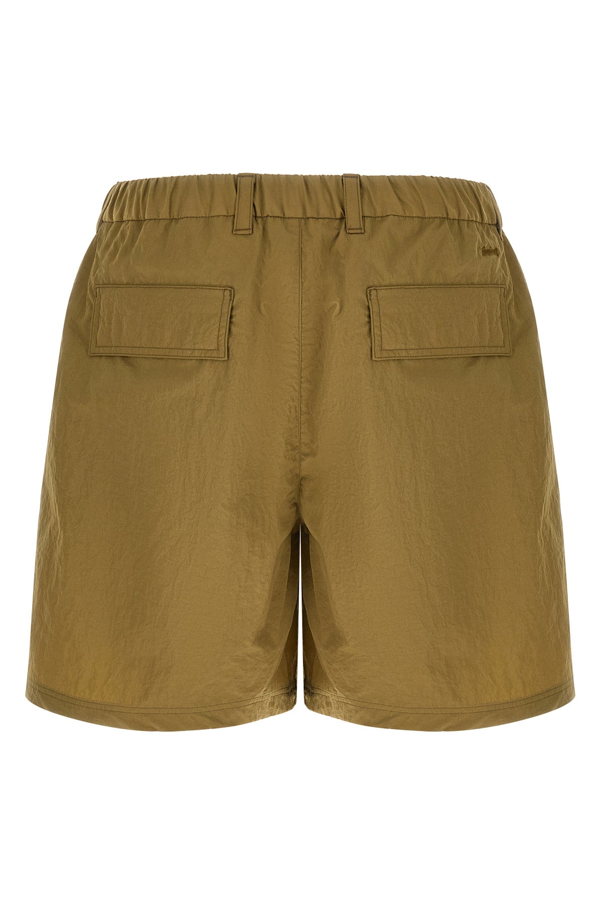 cargo bermuda shorts in ultralight wrinkled technical fabric