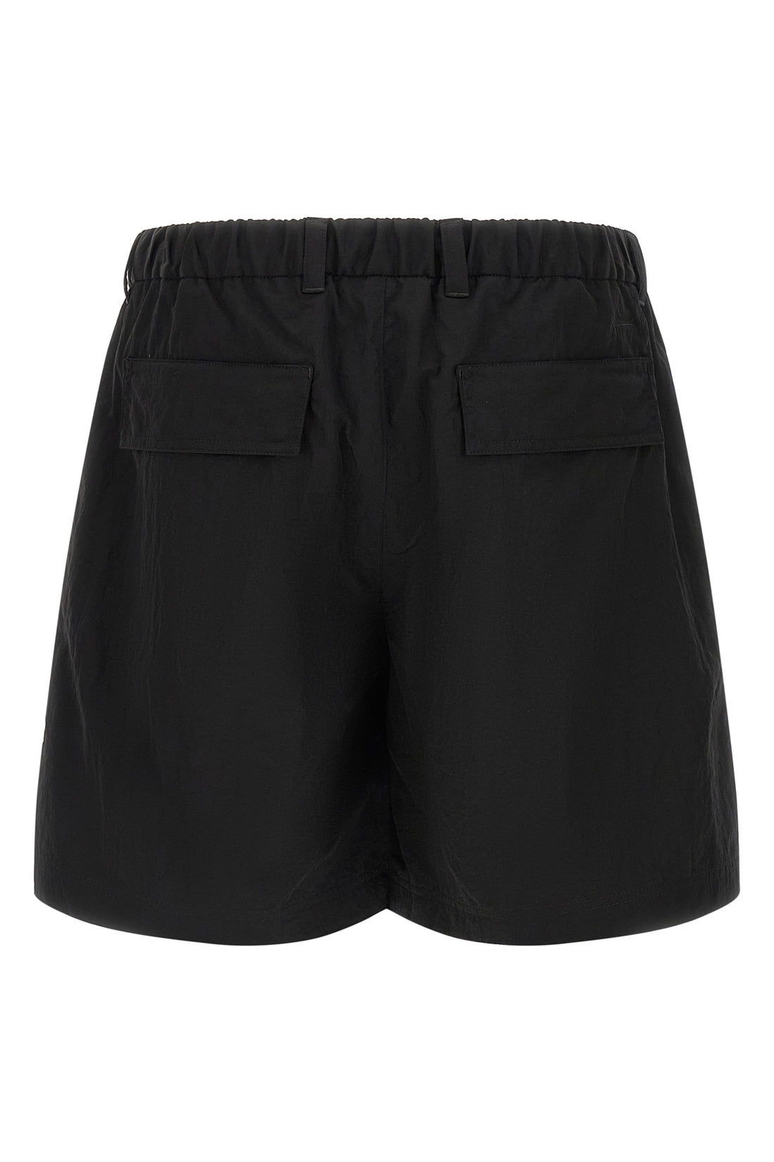LAMINAR L cargo bermuda shorts in ultralight wrinkled technical fabric