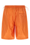 light shiny nylon bermuda shorts treated