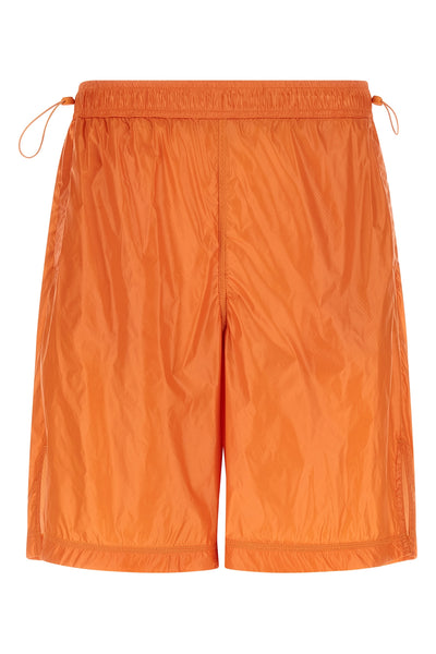 light shiny nylon bermuda shorts treated