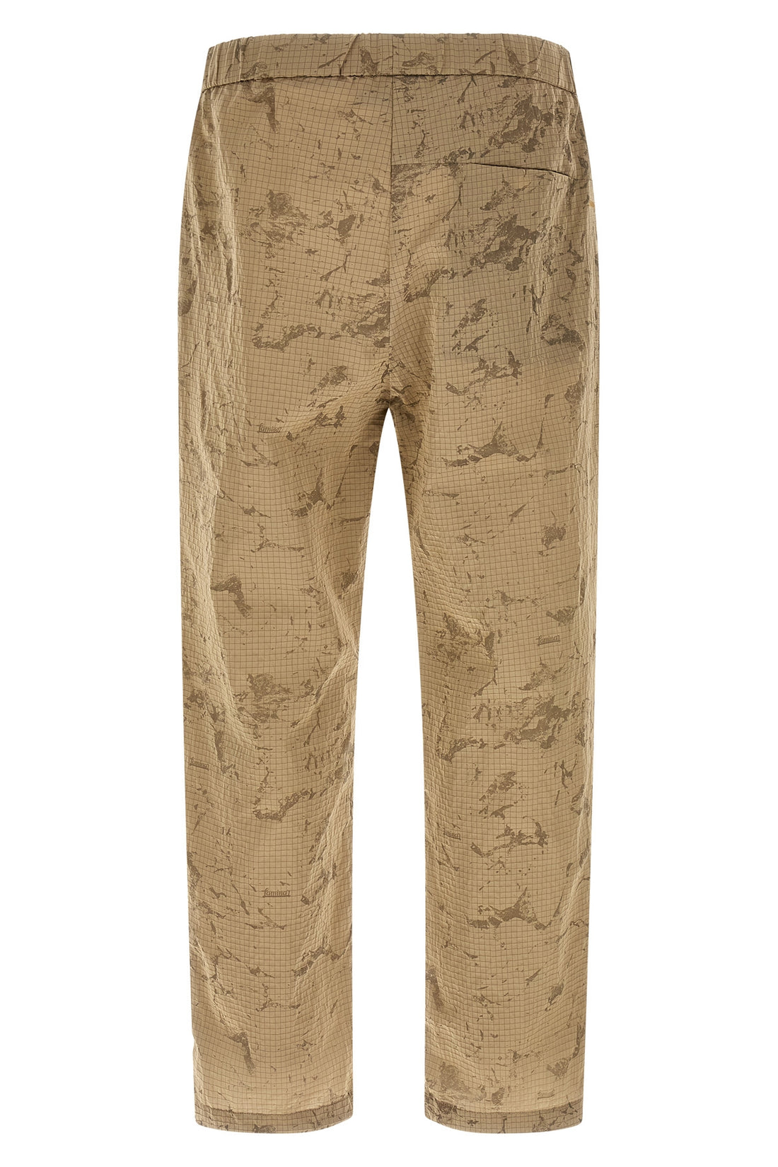 LAMINAR L shiny nylon ripstop pants