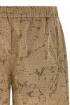 shiny nylon ripstop bermuda shorts