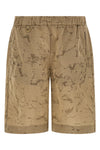 shiny nylon ripstop bermuda shorts