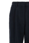 sharewood trousers in cotton blend and moiré viscose