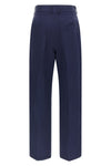 savannah fox pants in linen and silk blend