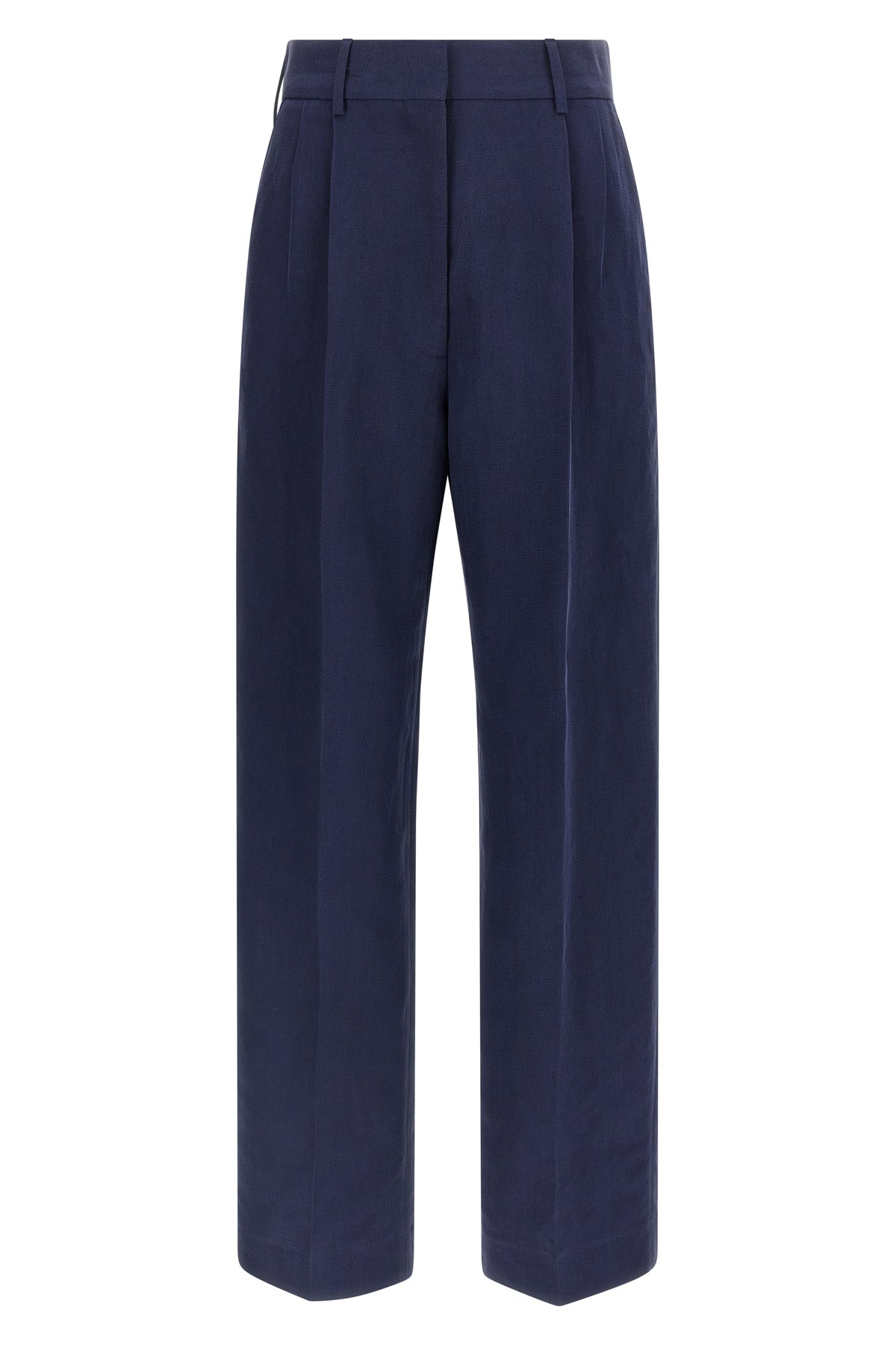 savannah fox pants in linen and silk blend
